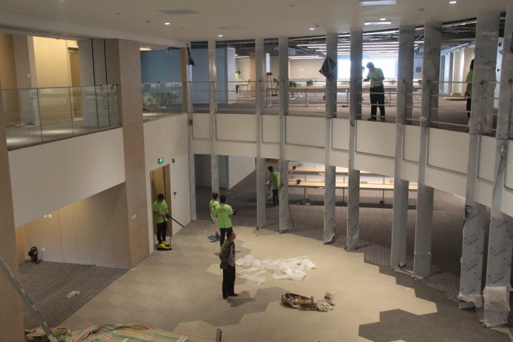 朝阳区昆崘汇一万平米甲醛治理实景照片-清洁